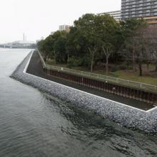 Revetment Works at Ooi Block in Keihin Canal